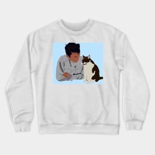 Alex Albon with his cat Crewneck Sweatshirt